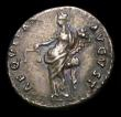 London Coins : A154 : Lot 1521 : Ar denarius.  Nerva.  C, 96-98 AD.  Rome mint. Struck AD 96.  Rev; Aequitas standing left, holding s...