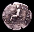 London Coins : A154 : Lot 1548 : Roman Denarius Nero (54-68AD) Reverse Salus seated left on ornamented throne, RIC 60, Near Fine with...