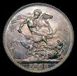London Coins : A154 : Lot 1796 : Crown 1893 LVI ESC 303 Davies 501 dies 1A EF/NEF nicely toned