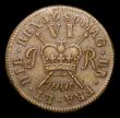London Coins : A154 : Lot 844 : Ireland Sixpence Gunmoney 1689 June. S.6583A VF and pleasing