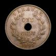 London Coins : A154 : Lot 901 : Sarawak One Cent 1896H KM#7 UNC with traces of lustre, the central hole of a slightly irregular shap...