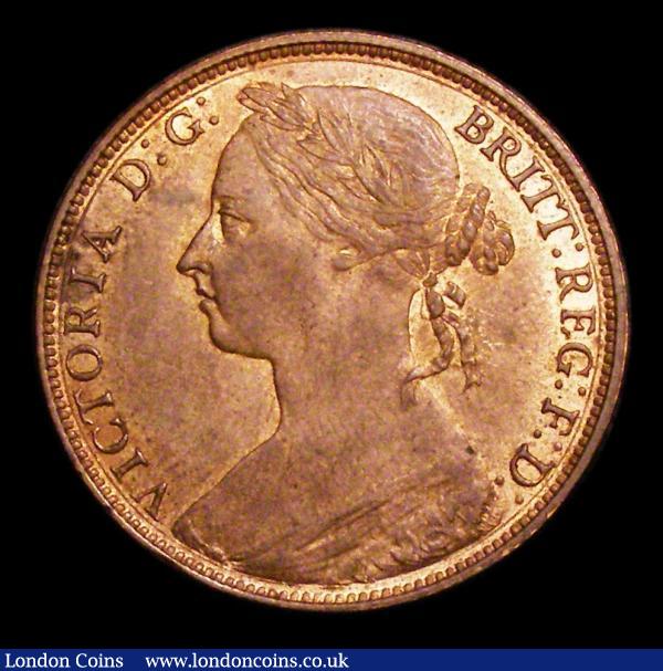 Penny 1882H Freeman 114 dies 12+N EF with traces of lustre, the reverse with a few small spots  : English Coins : Auction 155 : Lot 1216