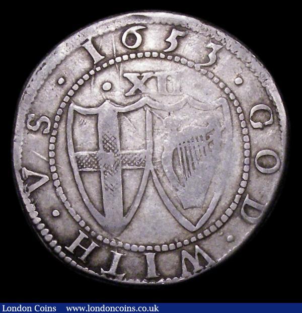 Shilling Commonwealth 1653 ESC 876 Fine with a slight weakness in a couple of places : Hammered Coins : Auction 155 : Lot 527
