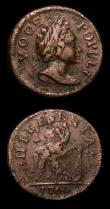London Coins : A155 : Lot 2369 : USA (2) Cent Washington undated, Plain edge, Breen 1204, Fine, the surfaces a little uneven, Halfpen...