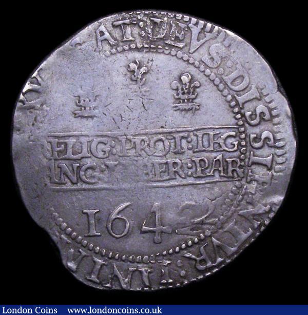 Halfcrown Charles I Oxford Mint Shrewsbury horseman , no groundline, S.2953 mintmark plume/- Fine : Hammered Coins : Auction 155 : Lot 501