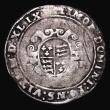 London Coins : A155 : Lot 528 : Shilling Edward VI Base silver issue 1549, Canterbury mint, 4.85 grammes, S.2468, mintmark t, Fine, ...