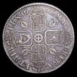 London Coins : A155 : Lot 683 : Crown 1662 Rose below bust, no date on edge ESC 15 Good Fine