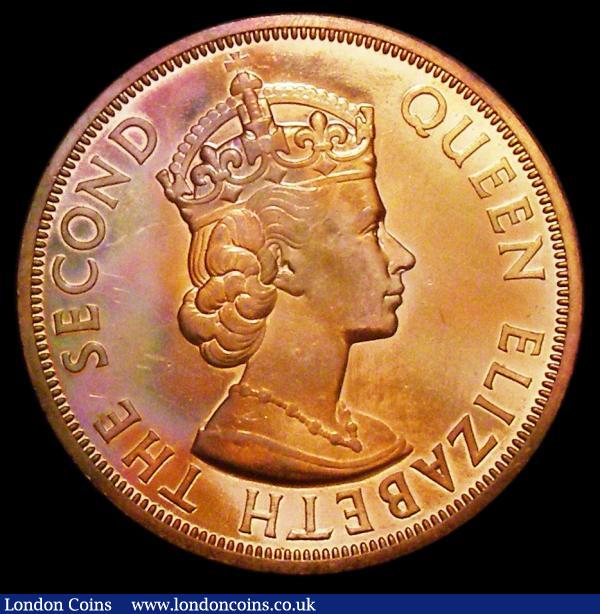 East Caribbean States - British Caribbean Territories 2 Cents 1962 VIP Proof/Proof of record KM#3 UNC with some light contact marks, some toning and retaining much original mint brilliance : World Coins : Auction 156 : Lot 1175
