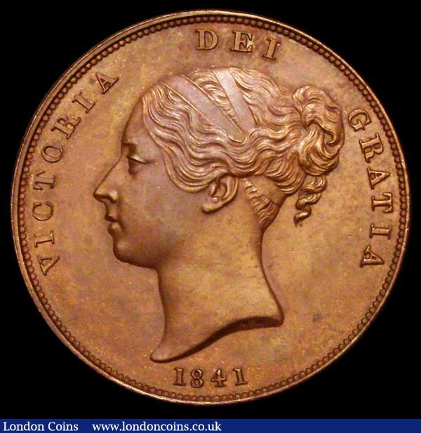 Penny 1841 REG: Peck 1480 EF/NEF with a thin scratch in the obverse field : English Coins : Auction 156 : Lot 2492