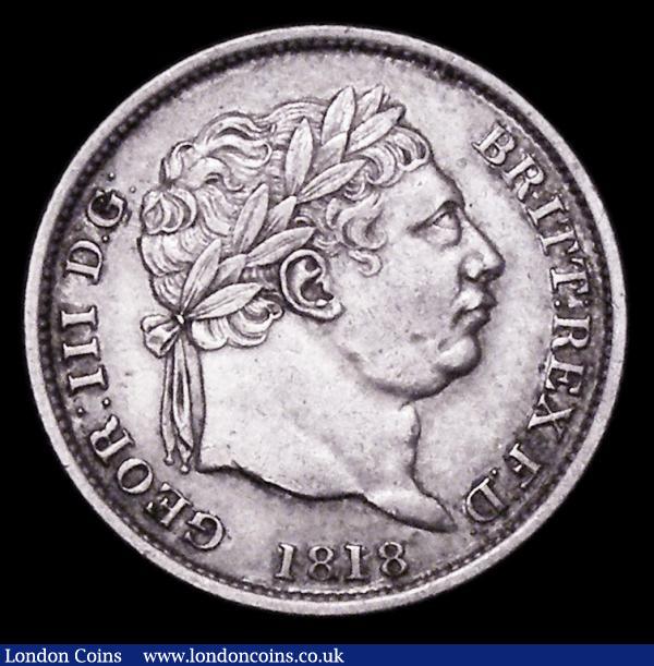 Shilling 1818 ESC 1234 GVF/VF : English Coins : Auction 156 : Lot 2642