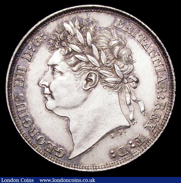 Shilling 1821 ESC 1247 AU/GEF and lustrous with some light contact marks : English Coins : Auction 156 : Lot 2645