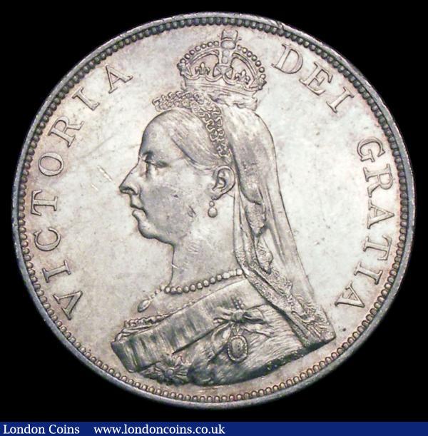 Double Florin 1888 Second I in VICTORIA an inverted 1 ESC 397A NEF/GEF and lustrous with some contact marks : English Coins : Auction 156 : Lot 3216