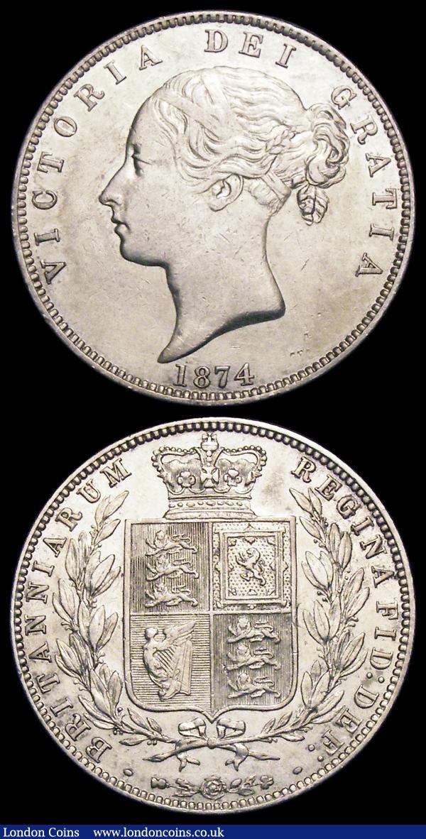Halfcrowns (3) 1874 ESC 692 NEF, 1887 Jubilee Head ESC 719 EF, 1897 ESC 731 VF/NEF  : English Coins : Auction 156 : Lot 3337