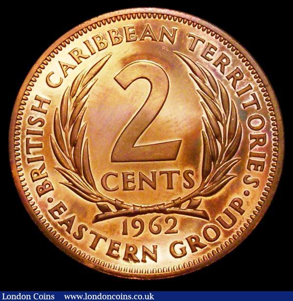 East Caribbean States - British Caribbean Territories 2 Cents 1962 VIP Proof/Proof of record KM#3 UNC with some light contact marks, some toning and retaining much original mint brilliance : World Coins : Auction 156 : Lot 1175