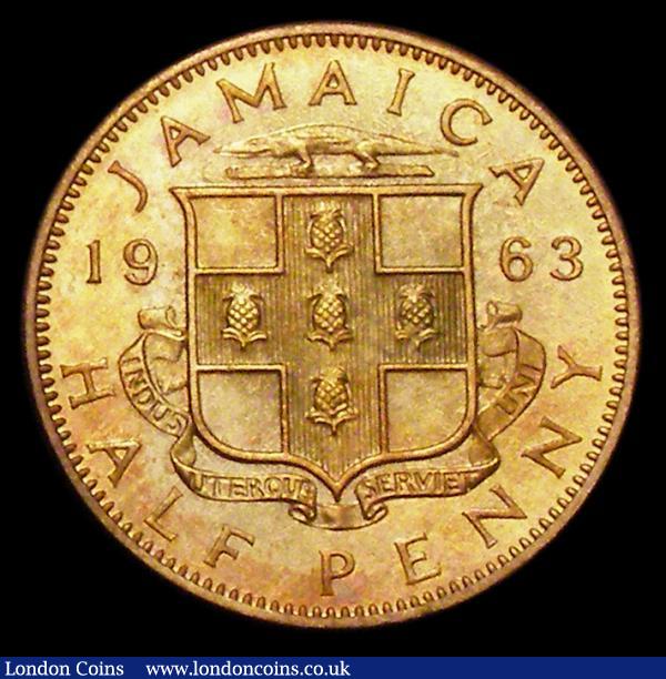 Jamaica Halfpenny 1963 VIP Proof/ Proof of record KM#36 nFDC lightly toning over original mint lustre : World Coins : Auction 156 : Lot 1286