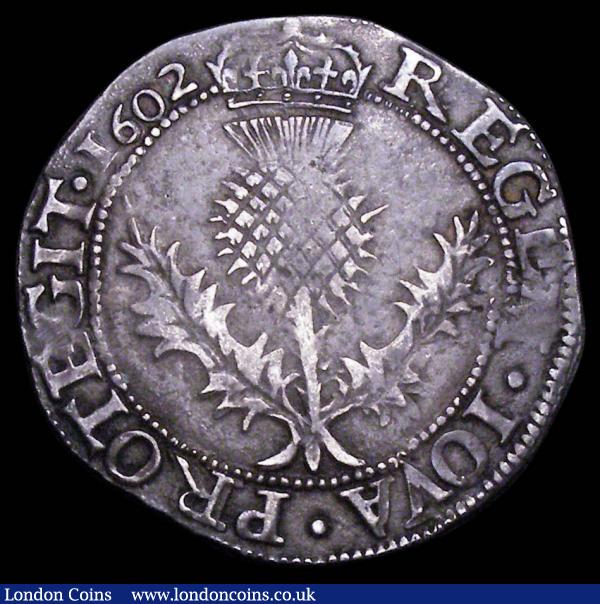Scotland Thistle Merk 1602 S.5497 VF or near so with a pleasant even tone : World Coins : Auction 156 : Lot 1356