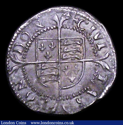 London Coins : A156 : Lot 1762 : Penny Elizabeth I Second issue S.2558 mintmark Cross Crosslet GVF and most attractive with old grey ...