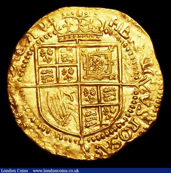 London Coins : A156 : Lot 1774 : Quarter Laurel James I S.2642 mintmark Rose, some weakness in a couple of small places, otherwise EF...