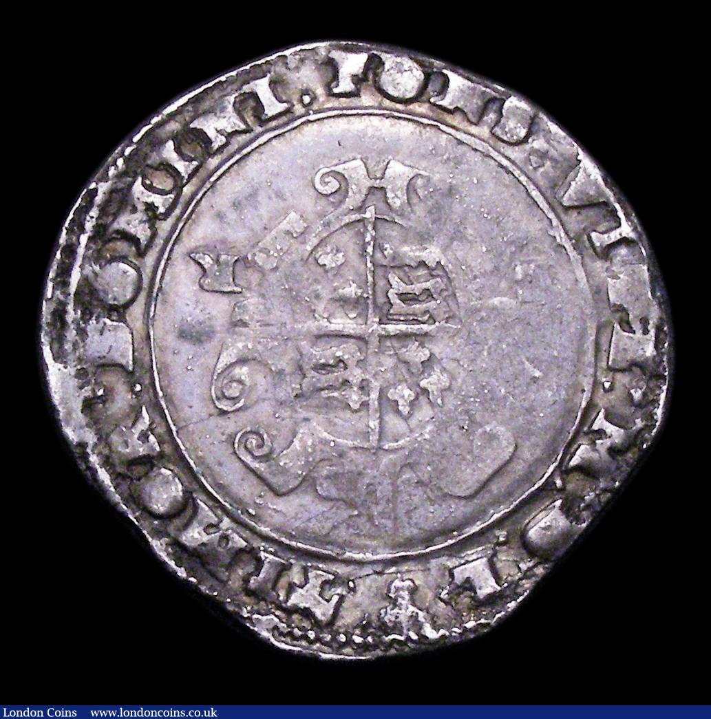 London Coins : A156 : Lot 1791 : Shilling Edward VI Second issue 1550 Bust 4 Tower Mint, S.2466 mintmark Martlet/Leopards Head a very...