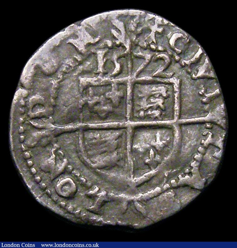 London Coins : A156 : Lot 1827 : Threefarthings Elizabeth I 1572 S.2571 mintmark Ermine Good Fine, Ex-R.Shuttlewood collection 14/6/2...