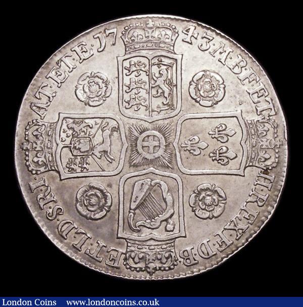 Crown 1743 Roses ESC 124 GF/NVF : English Coins : Auction 156 : Lot 1869