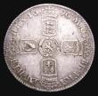 London Coins : A156 : Lot 2176 : Halfcrown 1696 Small Shields ESC 534 About VF with some small flecks of haymarking