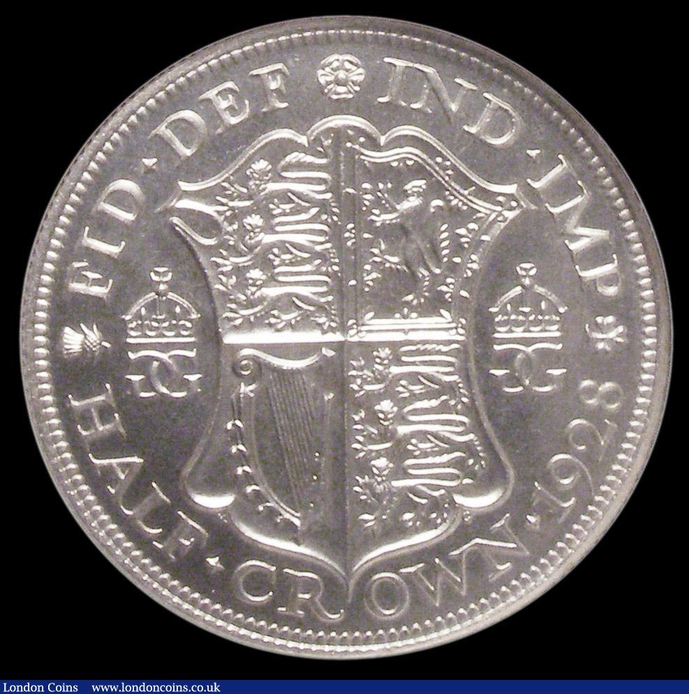 London Coins : A156 : Lot 2316 : Halfcrown 1928 VIP Proof/Proof of record Davies 1701P dies 1B (listed as 'to be confirmed'...