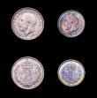 London Coins : A156 : Lot 2387 : Maundy Set 1914 ESC 2531 EF to UNC and nicely toned, the Fourpence and Threepence with some small ri...