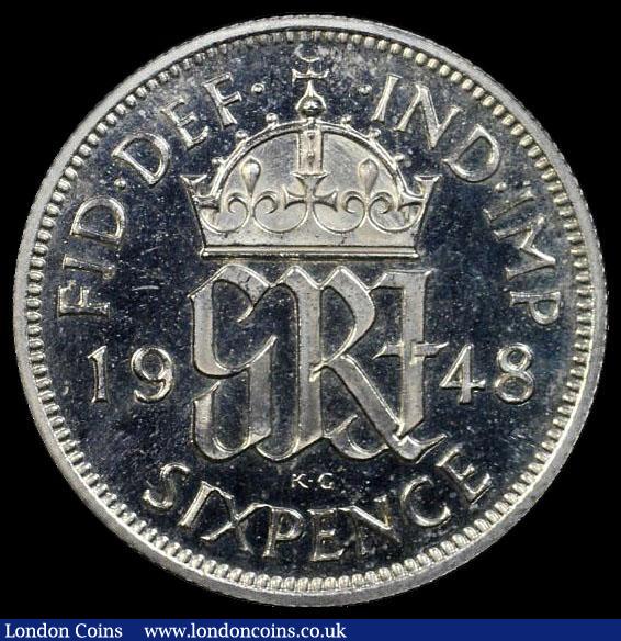 Sixpence 1948 VIP Proof/Proof of record Davies 2202P, Bull 4254, listed as R6 but also states 'not traced' in a PCGS holder and graded PCGS PR66CAM, Ex-Heritage Auction 3024, April 2013, Lot 24416 : English Coins : Auction 156 : Lot 2820