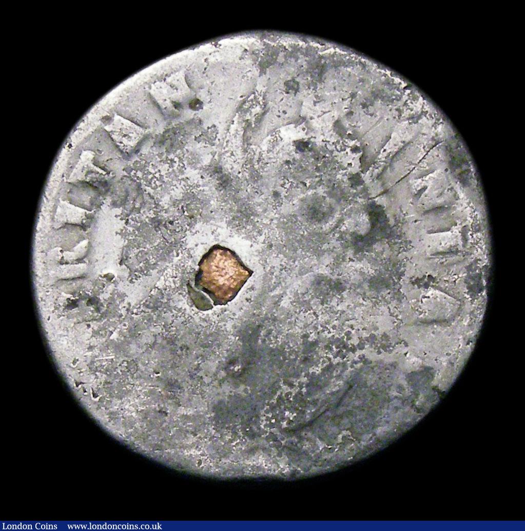 London Coins : A156 : Lot 3219 : Farthing 1685 James II Peck 547 VG/Fair and stable with some dark toning to the surfaces, the edge l...