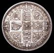 London Coins : A156 : Lot 3241 : Florin 1849 WW obliterated by linear circle ESC 802A GVF