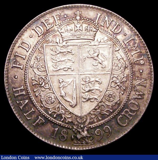 Halfcrown 1899 ESC 733 UNC/AU pleasantly toned with some light contact marks  : English Coins : Auction 156 : Lot 3313