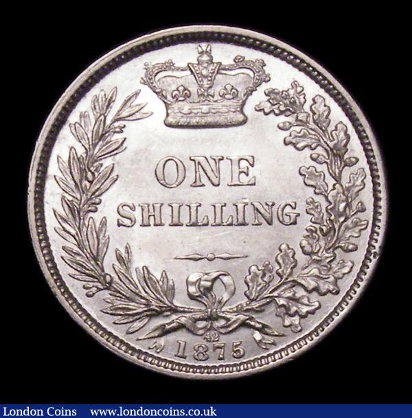Shilling 1875 ESC 1327 Die Number 42 About EF/GEF the obverse with some contact marks  : English Coins : Auction 156 : Lot 3477