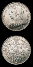 London Coins : A156 : Lot 3537 : Shillings (2) 1896 ESC 1365 UNC and lustrous, 1897 ESC 1366 UNC and lustrous
