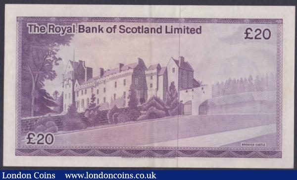 Scotland Royal Bank of Scotland £20 dated 5th January 1972 first series A/1 386994, Pick339a, GEF : World Banknotes : Auction 156 : Lot 368