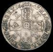 London Coins : A156 : Lot 1841 : Crown 1663 XV ESC Cloak only frosted ESC 26 VG/Fine