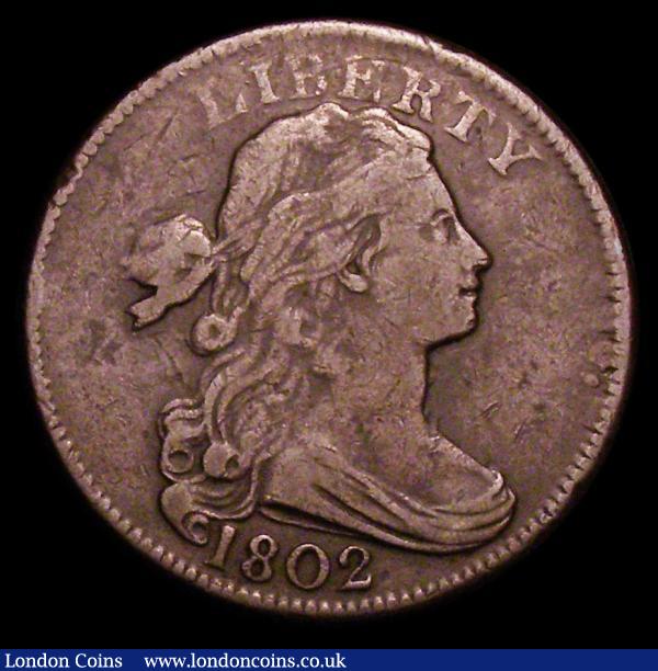 USA One Cent 1802 Ten Berries, Breen 1750, Fine : World Coins : Auction 157 : Lot 1686