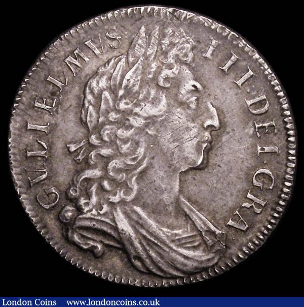 Halfcrown 1701 DECIMO TERTIO ESC 564 GVF/NEF and nicely toned, Ex-Croydon Coin Auction 9/5/2006 : English Coins : Auction 157 : Lot 2422