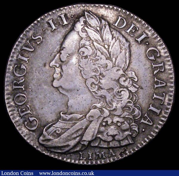 Halfcrown 1746 6 over 5 LIMA ESC 607 GF/NVF, Ex-Tennants 3/3/2005 Lot 119 : English Coins : Auction 157 : Lot 2452