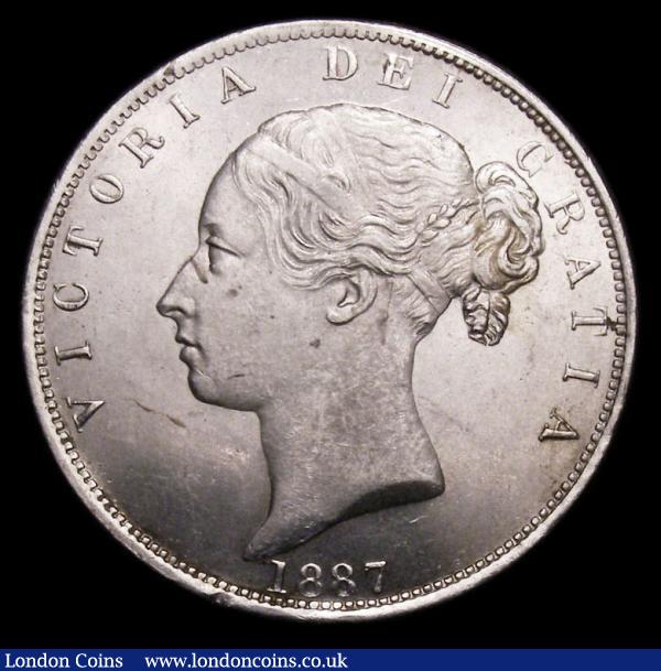 Halfcrown 1887 Young Head ESC 717 A/UNC and lustrous, slabbed and graded LCGS 75 : English Coins : Auction 157 : Lot 2629