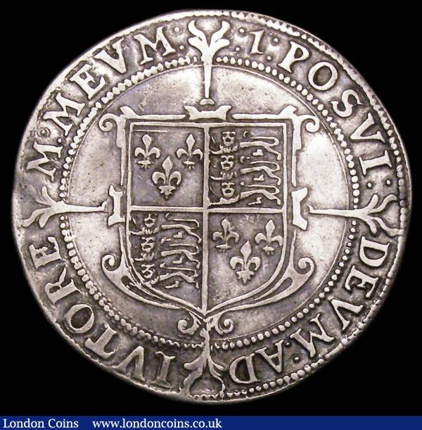 Halfcrown Elizabeth I Seventh Issue S.2583, North 2013 mintmark 1 (1601) Near Fine/Good Fine, the reverse particularly bold, Ex-Penrith 3/12/2011 Lot 46 : Hammered Coins : Auction 157 : Lot 1914