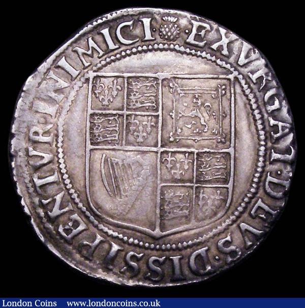 Shilling James I First Coinage Transitional Bust, nape of neck shows above broad collar, S.2645A mintmark Thistle GVF an even strike with pleasing grey toning, a few small edge nicks barely detract : Hammered Coins : Auction 157 : Lot 1961
