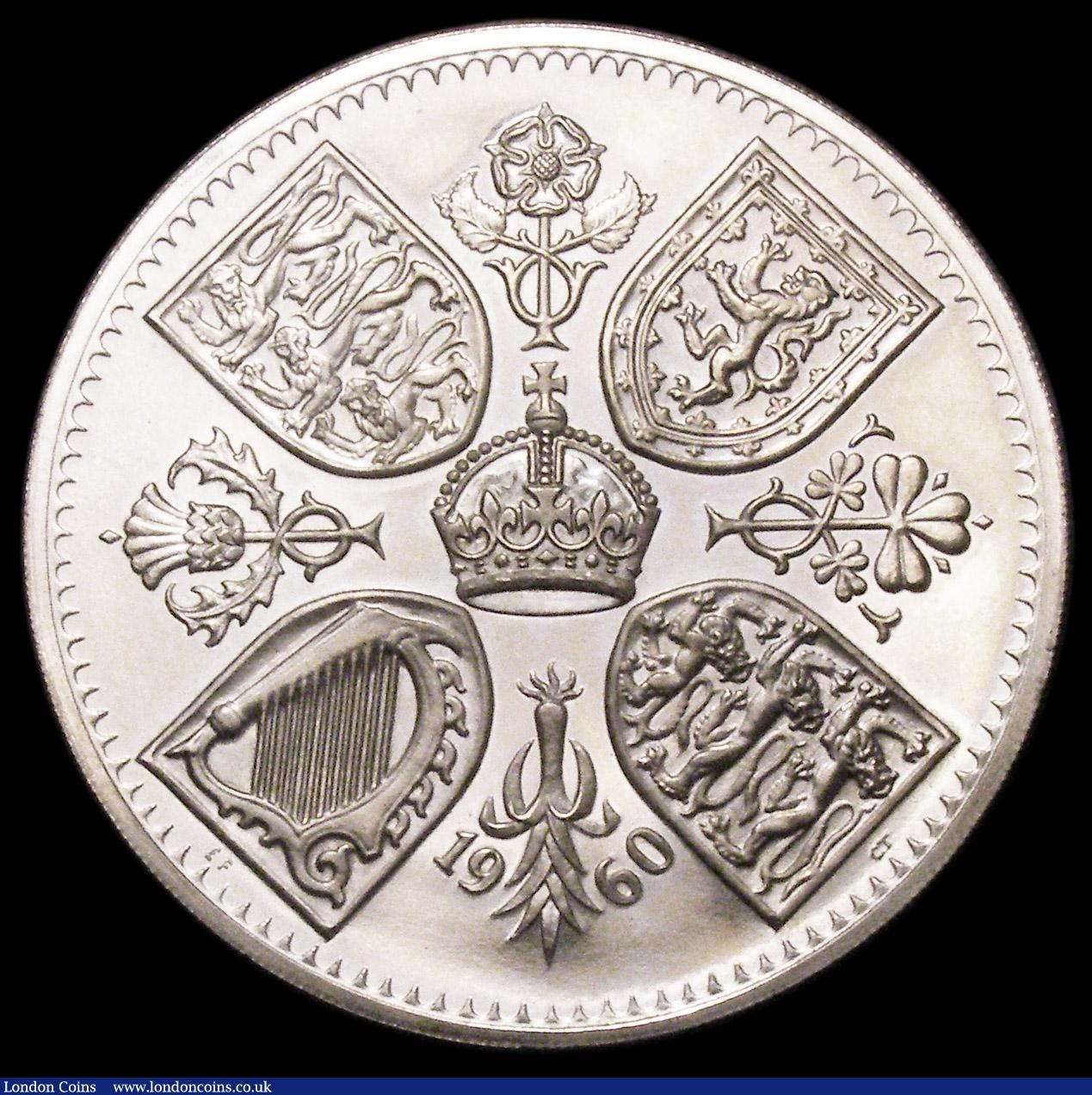 London Coins : A157 : Lot 2075 : Crown 1960 VIP Proof ESC 393M nFDC lightly toning, in the red Royal Mint box of issue, very unusual ...