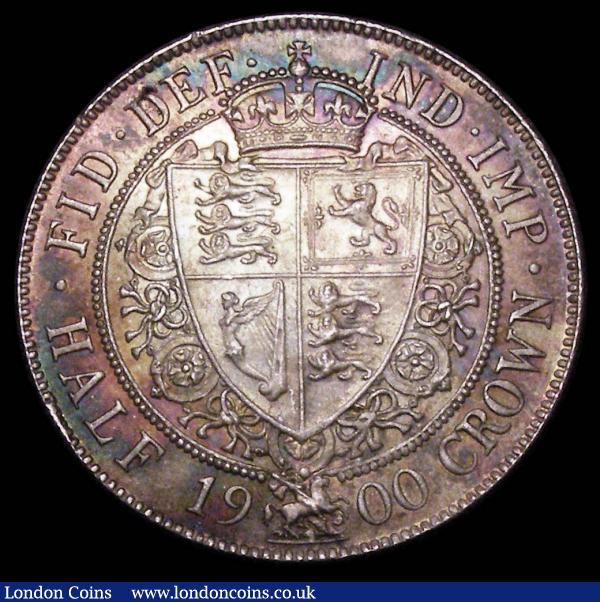 Halfcrown 1900 ESC 734 UNC with a colourful tone, especially so on the reverse, Ex-Carlisle 4/7/2003 Lot 785 (part) : English Coins : Auction 157 : Lot 2495