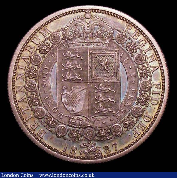 Halfcrown 1887 Jubilee Head Proof Davies 641P dies 2A Toned UNC, slabbed and graded CGS 78 : English Coins : Auction 157 : Lot 2628