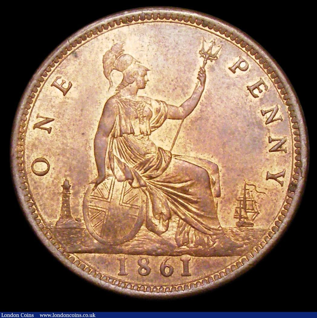 London Coins : A157 : Lot 2858 : Penny 1861 Freeman 33 dies 6+G UNC with around 20% lustre, Ex-DNW 7/3/2006 Lot 1570 (part)