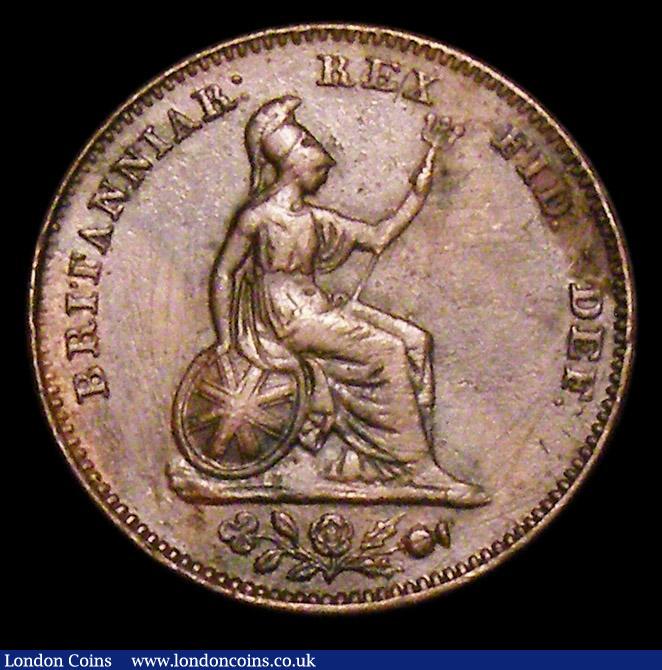 London Coins : A157 : Lot 3470 : Half Farthing 1830 Peck 1451 Reverse B Small Date GVF with some scratches, Very Rare, Ex-Farthing Sp...