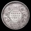 London Coins : A157 : Lot 1465 : India Half Rupee 1945 Bombay Large 5 KM#552 NVF Rare