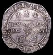 London Coins : A157 : Lot 1903 : Halfcrown Charles I Oxford Mint, 1642, plumes on obverse only, Shrewsbury horseman, ground line belo...
