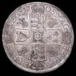 London Coins : A157 : Lot 2427 : Halfcrown 1708 Plumes ESC 578 NVF/VF the obverse with an edge nick by ANNA and some flecks of haymar...